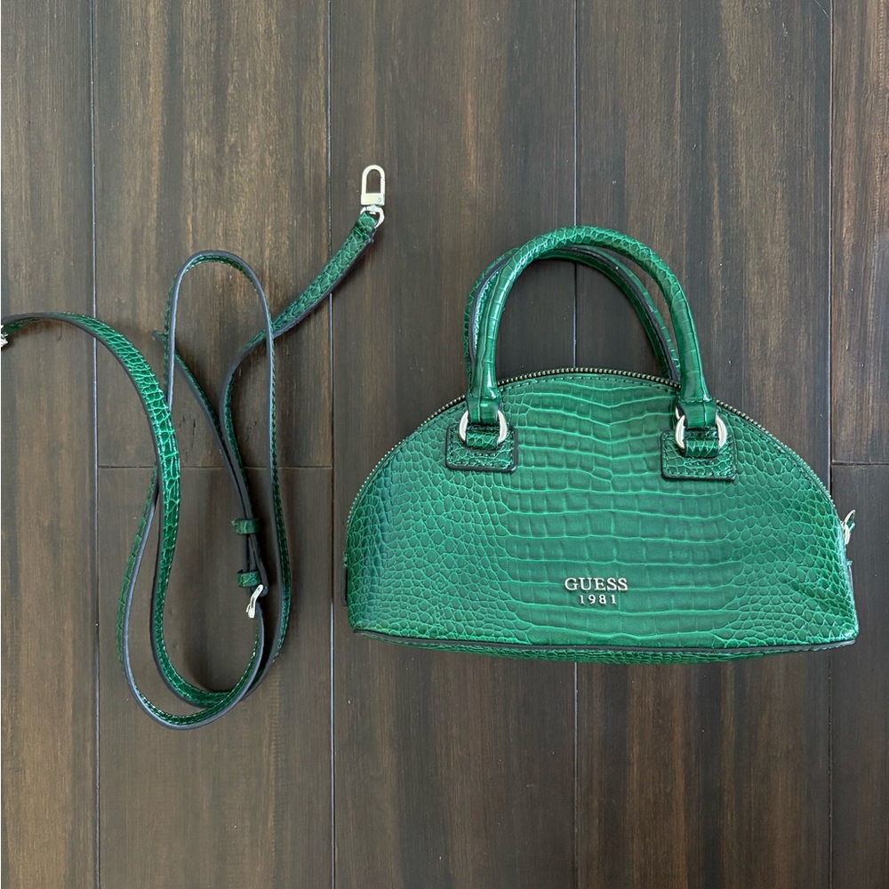Guess Green Crocodile Baby Bag